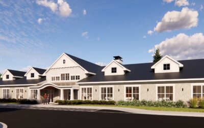 Architectural rendering of the Eden Springs assisted living community